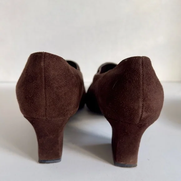 Karen Scott Brown Suede Heels Riley 7.5 - Picture 4 of 5